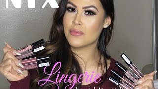 Nyx Lingerie Liquid Lipsticks--Reviewswatches