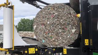 Baling reject from recycled paper with the Orkel Dens-X Compactor