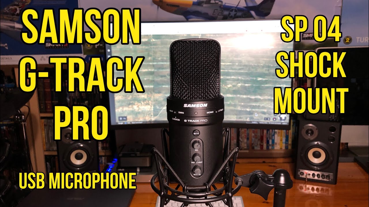 SAMSON G-Track Pro Studio USB Condenser Microphone Mic+Audio Technica Boom  Arm