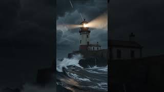 Lighthouse Lightning ⚡#asmr #shorts #thunder