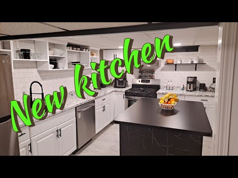 basement kitchen remodel complete renovation start to finish - YouTube