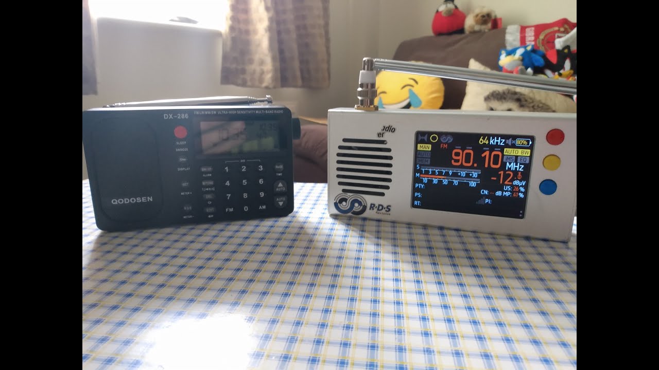 Сравнительный тест производительности и звука портативных FM-радиостанций Qodosen DX 286 и TEF 6686