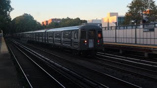 12 MINUTES OF BMT: bridgton line R46,R68,R68A,R211A Q,B train action @ avenue J 