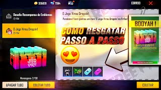 COMO RESGATAR O DROPZIN E 2 CODIGUINS HOJE!! ESTILO TECH, DINO VERDE E MAIS NO FREE FIRE