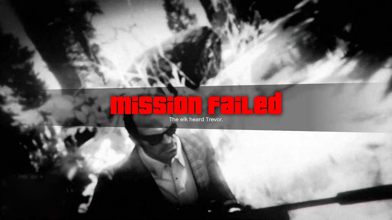 Wasted | Mission failed | GTA 5 - YouTube