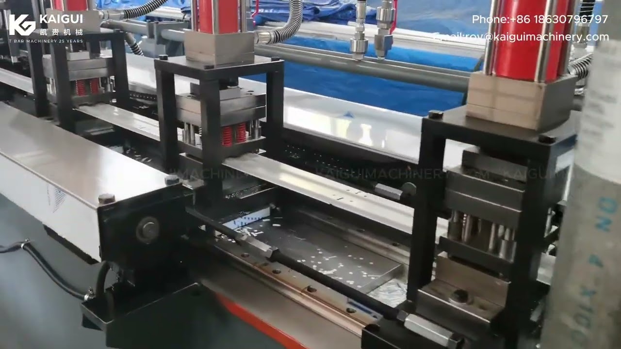 KAIGUI Roll Forming Machine for T bar Silhouette FUT T bar and Flat T Grid REAL Factory