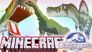 Minecraft 1.8 Jurassic World 2.0 INDOMINUS VS BRACHIOSAURUS VS T-REX VS SPINOSAURUS & MORE! screenshot 5