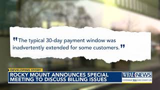 Rocky Mount officials to address utility billing issue at special meeting