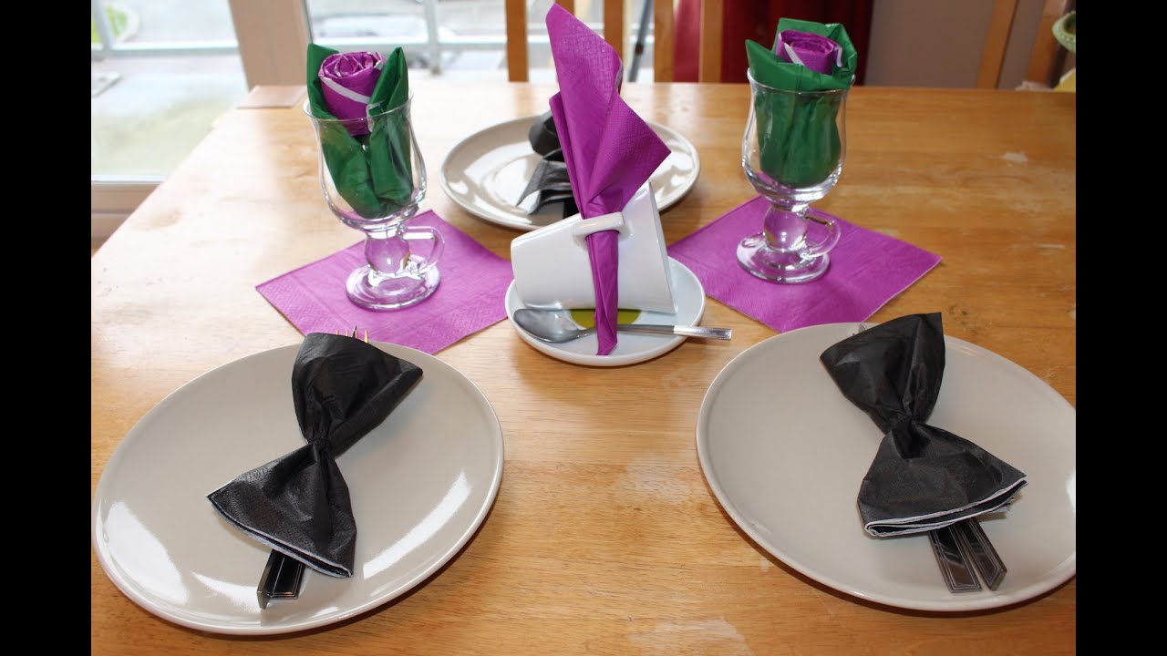 Decora tu mesa con servilletas | Voncocina - YouTube