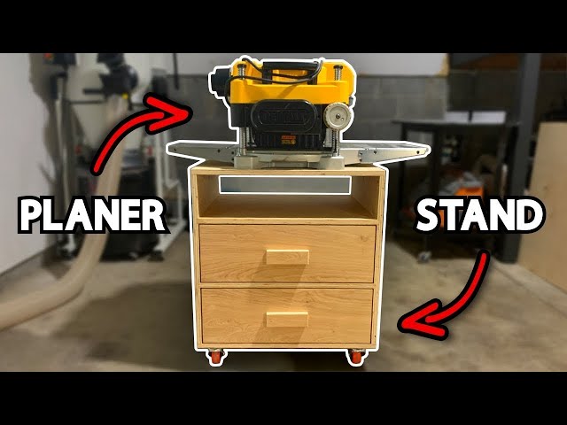 Mobile Planer Stand, Woodworking Project