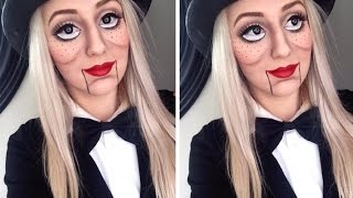 Ventriloquist Doll Makeup Tutorial! How to create Large Doll Eyes