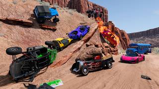 Racing Random Cars Around Cliffs and Jumps screenshot 2