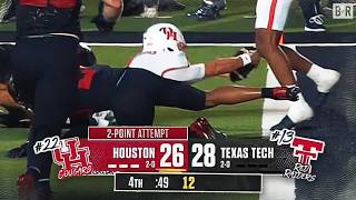 Texas Tech Stops Houston's Game-Tying 2-Point Conversion
