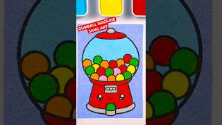 Colourful Gumball Machine Sand Art 🍬 | Satisfying Candy Gobstopper Reveal | Relaxing ASMR Sand Art