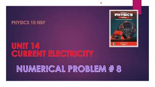 Unit 14 Numerical Problem # 8