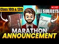 Class 10/12: ENGLISH &amp; All Subjects Marathon Dates Revealed | Boards 2026 