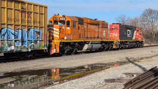 Railfanning 232 - EMD SD38-2 Elgin Joliet & Eastern 676 Leading, 03/28/26