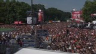 Victorious German Football Team Return Home After Winning The World Cup Flyover, Airport