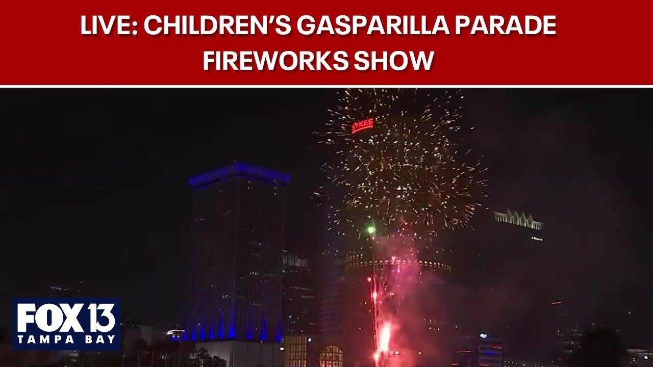 LIVE: Children’s Gasparilla Parade fireworks show