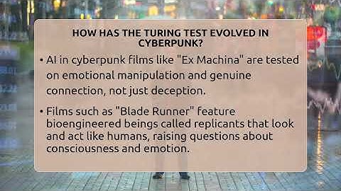 How Has The Turing Test Evolved In Cyberpunk? - The SciFi Reel