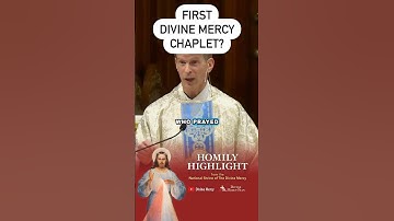Who prayed the first Divine Mercy Chaplet? #homilyhighlights #homily #divinemercychaplet #prayer