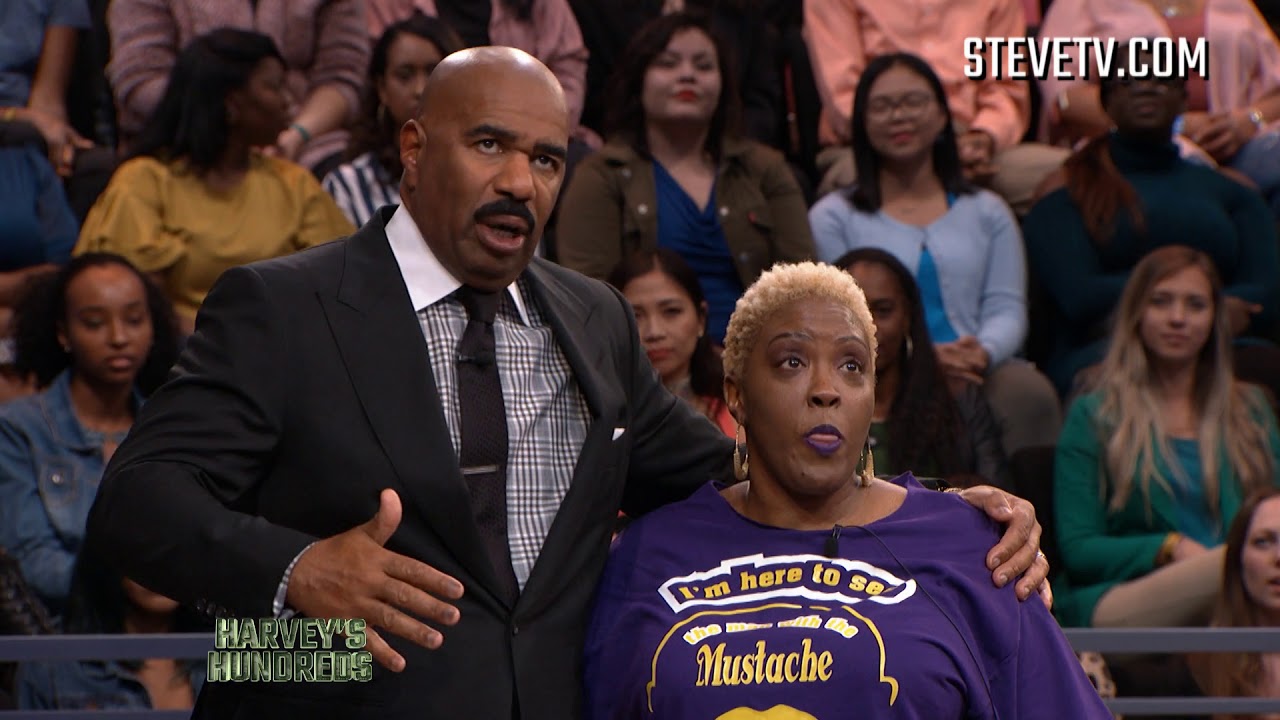 An Audience Member Literally Jumps On Steve Harvey And Loses Her Shoes