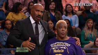 An Audience Member Literally Jumps On Steve Harvey And Loses Her Shoes