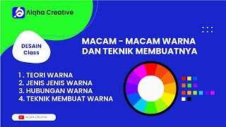 Macam - Macam Warna dan Teknik Membuatnya | Teori Warna | Tutorial Desain Grafis