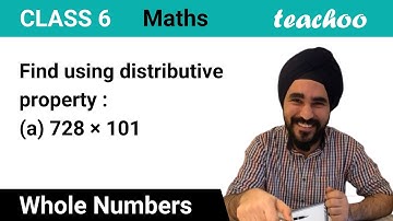 Find using distributive property - Class 6 - Properties of - Teachoo