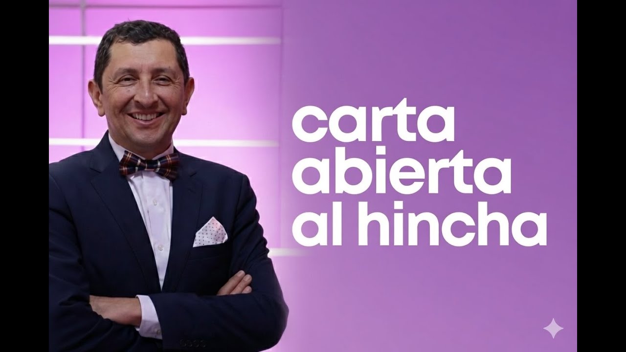 ¡Carta abierta al hincha!. En algún momento todos somos hinchas, por eso se tiene que reflexionar.