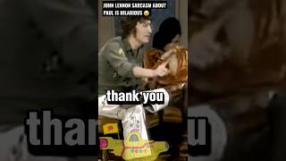 Vignette de la vidéo "John Lennon 🤣 Sarcasm  - Yesterday  - Paul McCartney #rockstar #shorts"