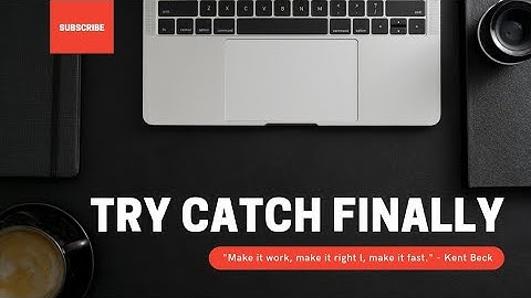 Exception handling | try catch finally (Tamil)