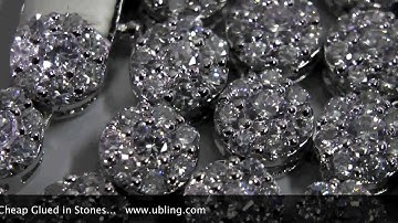 Cluster Chain Iced Out Hip Hop Jewelry