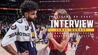 Jamal Murray Postgame On-Court Interview vs. Hornets 🎙 | 2/20/25
