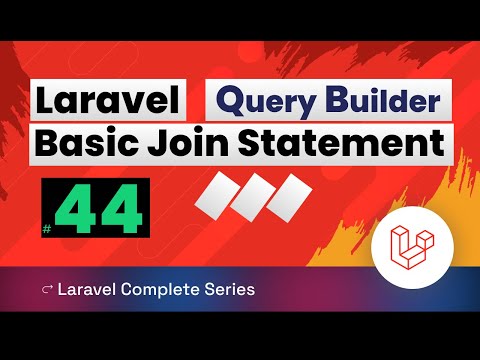 Laravel 10 Tutorial 44 | Query builder - How to create SQL Join Statement in Laravel