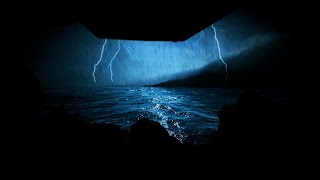 Nonstop Thunder with Heavy Rainstorm Sounds that put you to Sleep | Dimmed Screen Sleeping Sounds