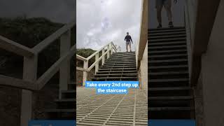 HIIT staircase run doubles for fitness and training- Chris Everingham
