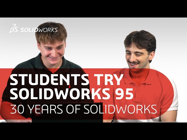 Students Try SOLIDWORKS 95 - 30 Years of SOLIDWORKS