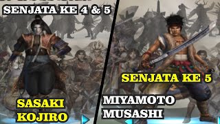 SASAKI KOJIRO DAN MIYAMOTO MUSASHI - Samurai Warriors 2 #shorts