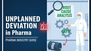 How to Handle Unplanned Deviations in Pharma | CAPA & Root Cause Analysis #gmp #qa #pharmajobs