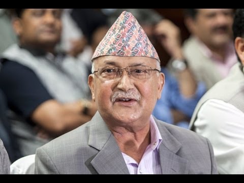 KP OLI_UML President Candidate at press conference_20th June 2014