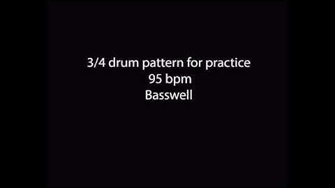3/4 95 bpm Drum Machine Loop Pattern