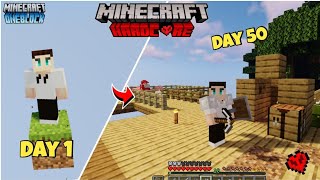 I Survived 100 Days on One Block in Minecraft (Hindi)