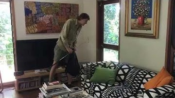 Massive Grumpy 8 Foot Python on a Sofa || ViralHog