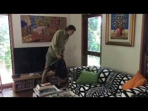 Massive Grumpy 8 Foot Python on a Sofa || ViralHog