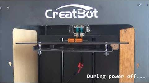 creatbot 3d printer function-continue to play