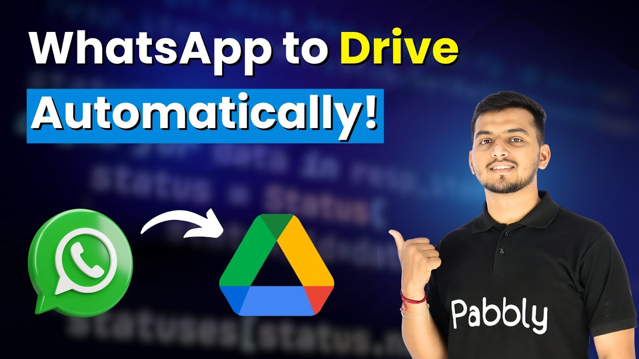Auto-Save WhatsApp Photos & Videos Directly to Google Drive (Step-by-Step)