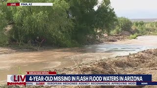 Crews searching for missing 4-year-old Arizona girl swept away in floodwaters