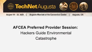 Información AFCEA Preferred Provider Session: Hackers Guide Environmental Catastrophe Guía
