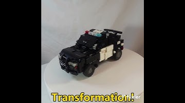 Lego Transformers 2007: Barricade V6.0 Promo! #shorts #decepticons #legotransformers #barricade